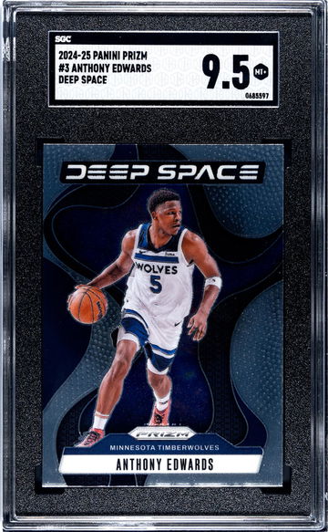 2024-25 Panini Prizm #3 Anthony Edwards Deep Space SGC 9.5