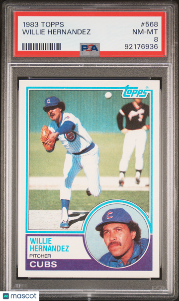 1983 Topps Willie Hernandez #568 PSA 8