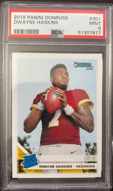 2019 donruss dwayne haskins psa 9
