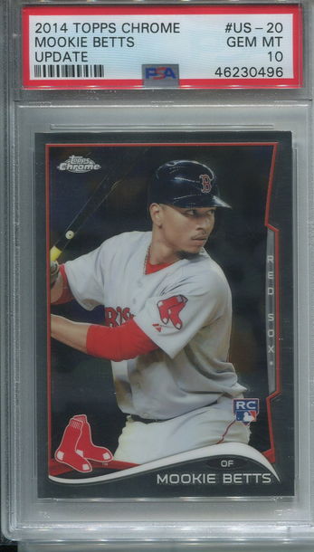 2014 Topps Chrome Update #US-20 Mookie Betts RC PSA 10 Gem Mint 