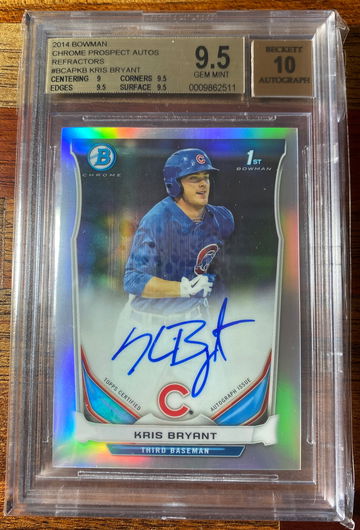 Kris Bryant 2014 Bowman Chrome Auto Refractor