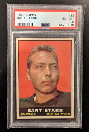 1961 Topps Bart Starr PSA 6 Centered