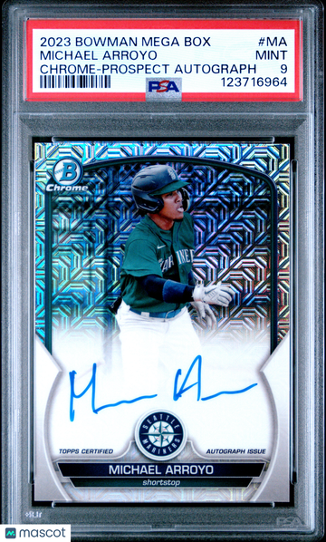 2023 Bowman Mega Box Michael Arroyo #MA mojo PSA 9