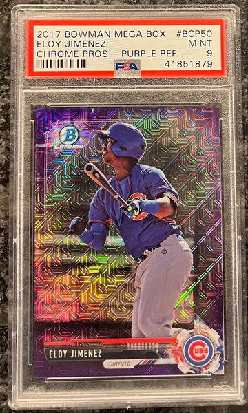 Eloy Jimenez 2017 Bowman Chrome Mega Purple Refractor /250