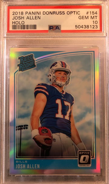 2018 panini donruss optic josh allen Rated Rookie HOLO