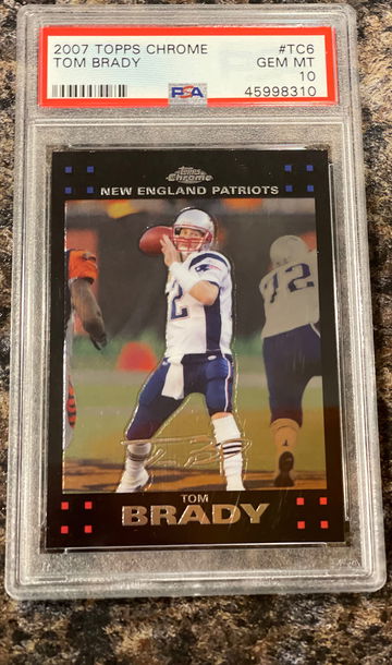 Tom Brady 2007 Topps Chrome #TC6 PSA 10 Gem Mint LOW POP 37