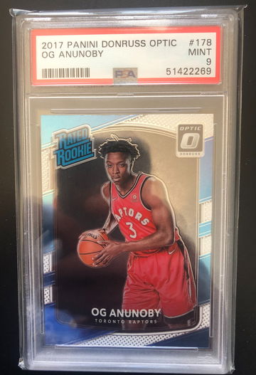 2017 Panini Donruss Optic OG Anunoby PSA 9
