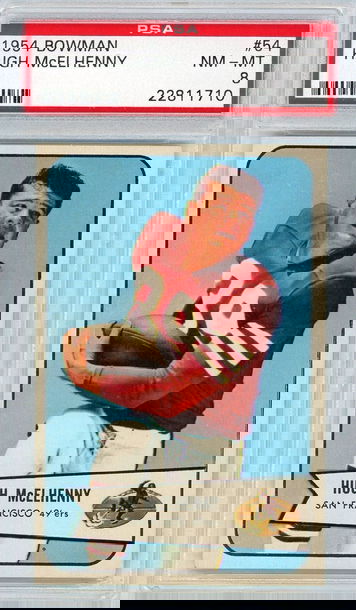 1954 Bowman Hugh McElhenny #54 PSA 8 P1330