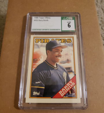 1988 topps tiffany barry bonds csg 6