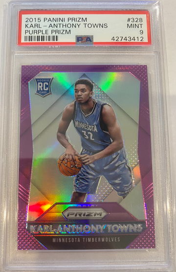 Karl-Anthony Towns Purple Prizm PSA 9 /99