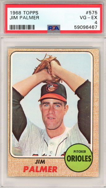 1968 TOPPS JIM PALMER PSA 4