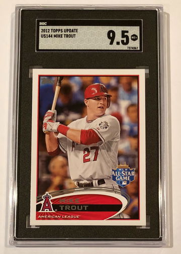 2012 Topps Update US144 Mike Trout SGC 9.5