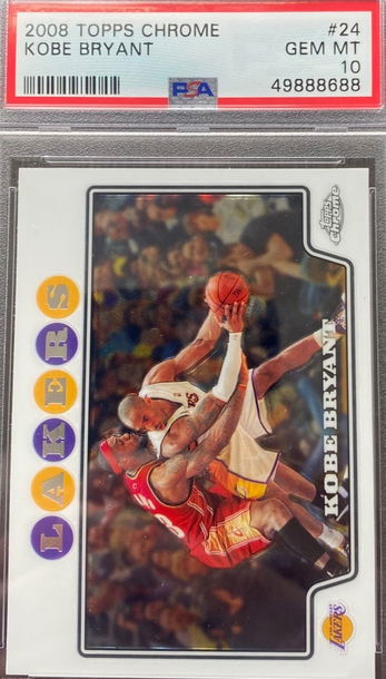 2008 Topps Chrome Kobe Bryant #24 PSA 10