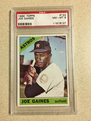 1966 Topps #122 Joe Gaines PSA 8 NM-MT ASTROS 