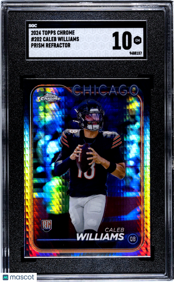 2024 Topps Chrome Caleb Williams #202 Prism Refractor SGC 10