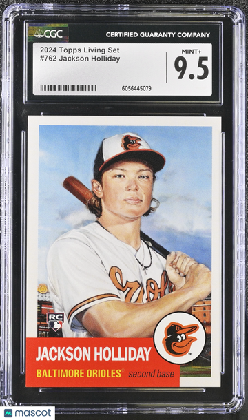 2024 Topps Living Set Jackson Holliday #762 CGC 9.5