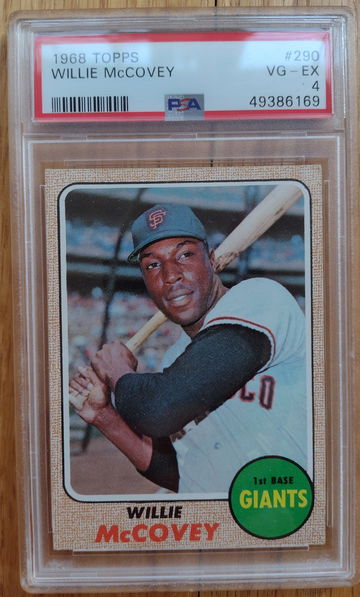 1968 Topps Willie McCovey PSA 4