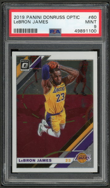2019 Donruss Optic #60 LeBron James PSA 9