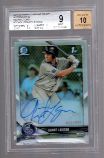 Grant Lavigne 2018 Bowman Refractor Auto