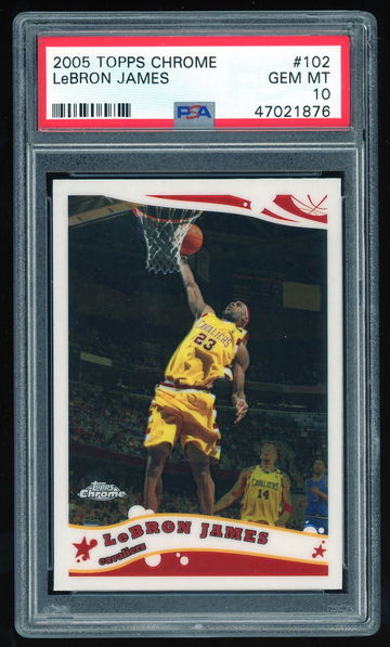 2005 topps chrome Lebron James