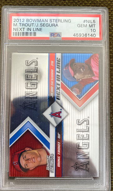 Mike Trout Bowman Sterling Next in Line PSA 10