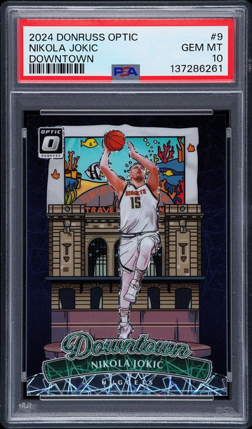 2024 Donruss Optic Downtown Nikola Jokic #9 PSA 10