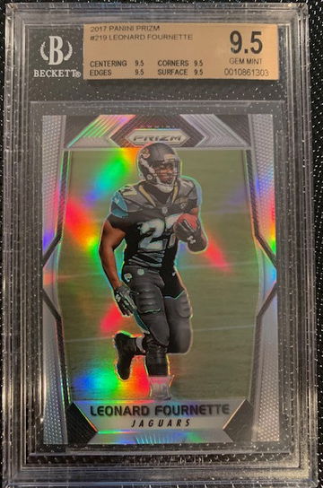 2017 Leonard Fournette Prizm #219 BGS 9.5