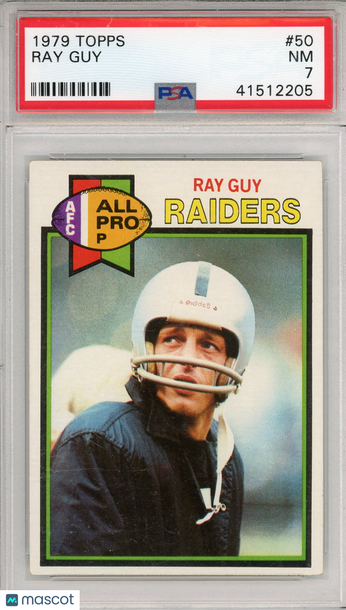1979 Topps Ray Guy #50 PSA 7