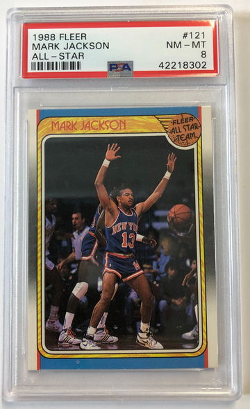 1988 Fleer Mark Jackson All-Star PSA 8