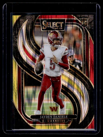 2024 Panini Select Premier Level Prizm Jayden Daniels #112 RC