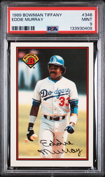 1989 Bowman Tiffany Eddie Murray #346 /6000 PSA 9