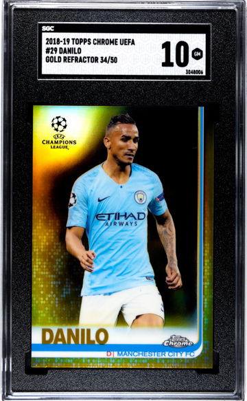 2018 Topps Chrome #29 Danilo /50 SGC 10