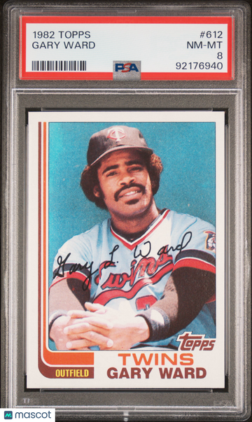 1982 Topps Gary Ward #612 PSA 8