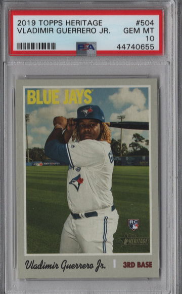 2019 Topps Heritage #504 Vladimir Guerrero Jr. PSA 10 Gem Mint