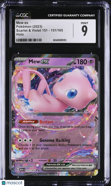 2023 Pokemon Scarlet & Violet 151 Mew ex Holo CGC 9 #151/165