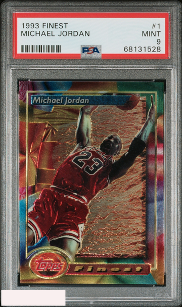 1993 FINEST MICHAEL JORDAN #1 CHICAGO BULLS HOF PSA 9 MINT