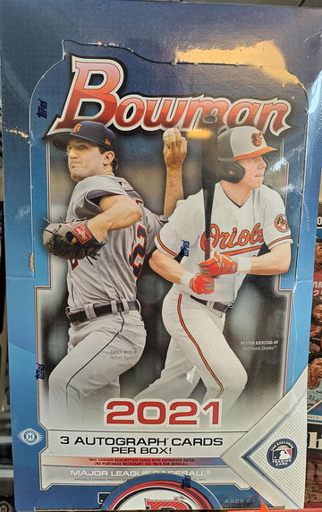 2021 Bowman Baseball Jumbo Sealed Hobby Box 3 Auto's Per!!