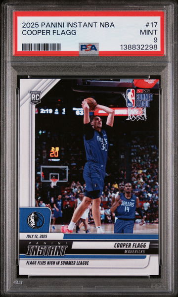 2025 Panini Instant NBA Cooper Flagg #17 /1 PSA 9