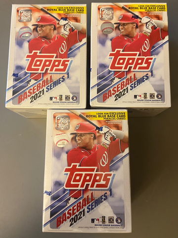 2021 Topps Series 1 Blaster Box Lot of 3