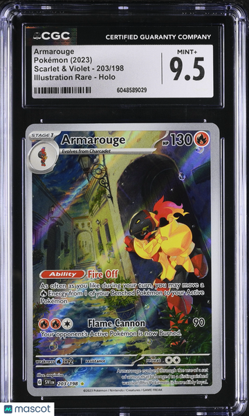 2023 Pokemon Scarlet & Violet Armarouge Holo Illustration Rare Illustration Rare CGC 9.5 #203/198