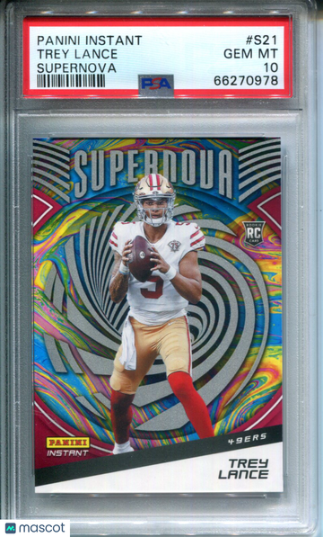 2021 Panini Instant Supernova Trey Lance #S21 PSA 10