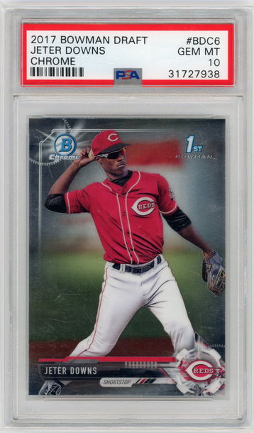 2017 Bowman Chrome Draft Jeter Downs PSA 10 Gem Mint