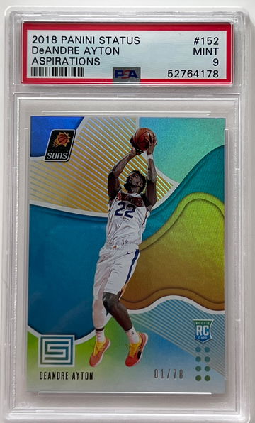 2018 Status DeAndre Ayton RC Aspirations 1/78 PSA 9