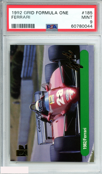 1992 GRID FORMULA ONE FERRARI #185 POP 2! PSA 9 MINT