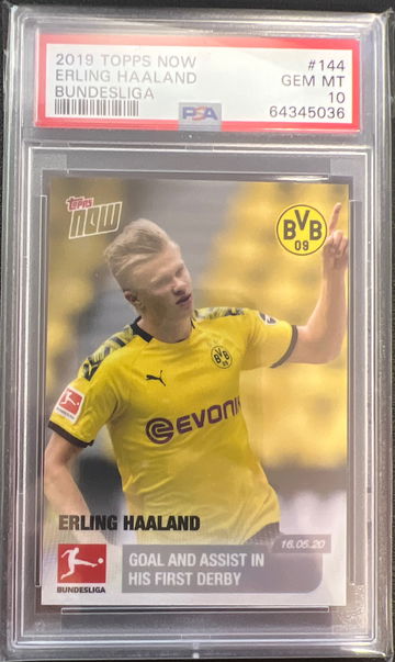 2019 Topps Now Erling Haaland Budesliga #144 psa 10