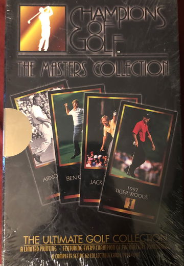 1997 Champions of Golf Masters Collection Factory Sealed Tiger Woods Rookie Card