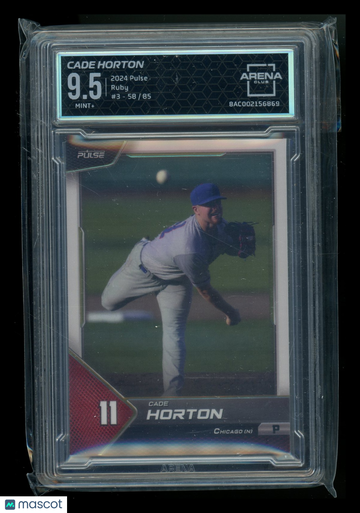 2024 Pulse Ruby Cade Horton #3 /85 Arena Club 9.5