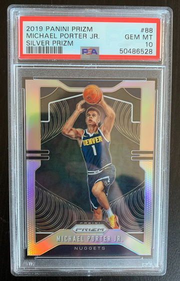 2019 Panini Prizm Michael Porter Jr Silver Prizm PSA 10