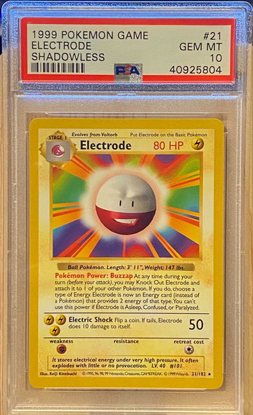 Pokémon/Pokemon - 1999 Base Set Shadowless Electrode 