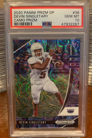 Devin Singletary Camo Prizm /25